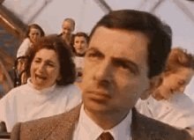 Roller Coaster - Mr. Bean GIF - Mr Bean Rowan Atkinson Roller Coaster GIFs