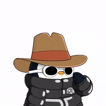 hello hat penguin cowboy yo
