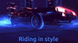 Car Riding In Style GIF - Car Riding In Style Light GIFs