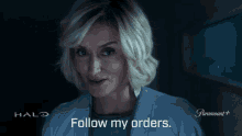 Follow My Orders Dr Catherine Halsey GIF - Follow My Orders Dr Catherine Halsey Natascha Mcelhone GIFs