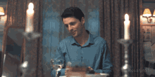 matthew goode wine a discovery of witches vampire drinking wine smirk