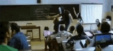 Scream Mask Classroom GIF - Scream Mask Classroom Costume GIFs
