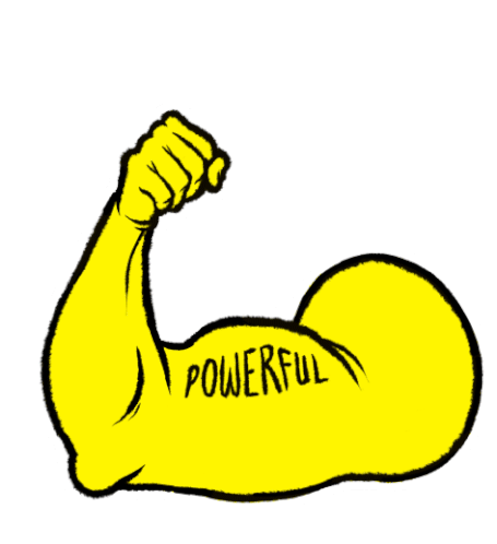 Powerful Muscle Sticker - Powerful Muscle Flex Stickers