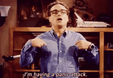 Im Having A Panic Attack Big Bang Theory GIF - Im Having A Panic Attack Panic Panic Attack GIFs