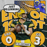 Green Bay Packers (3) Vs. Los Angeles Rams (0) First-second Quarter Break GIF - Nfl National Football League Football League GIFs