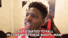 I Just Started To Fall In Love With These Boots Man I Love Them GIF