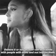 Ariana Grande Believe It Or Not GIF - Ariana Grande Believe It Or Not You Can Be Friend With Anyone GIFs