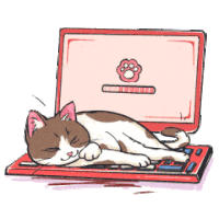 Playpawsum Cat Sticker - Playpawsum Cat Dog Stickers