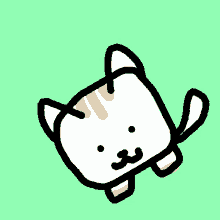 a drawing of a cat with a mustache