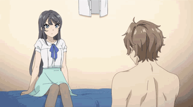 Mai Sakurajima Seishun Buta Yarou Sticker - Mai Sakurajima Seishun Buta  Yarou Bunny Girl Senpai - Discover & Share GIFs