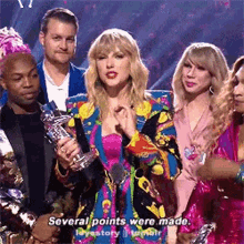 Taylor Swift Award GIF - Taylor Swift Award Several Points GIFs