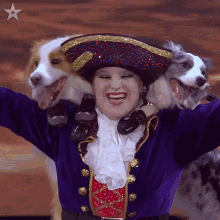 Laughing Amber And The Dancing Collies GIF - Laughing Amber And The Dancing Collies Britains Got Talent GIFs