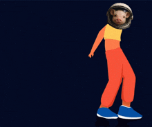 a cartoon of a person doing a handstand with the word friday written above them