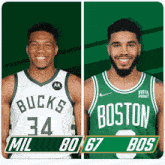 Milwaukee Bucks (80) Vs. Boston Celtics (67) Third-fourth Period Break GIF - Nba Basketball Nba 2021 GIFs