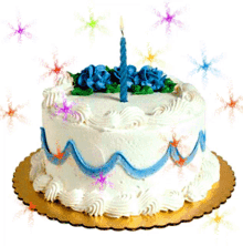 cake candle colorful celebration