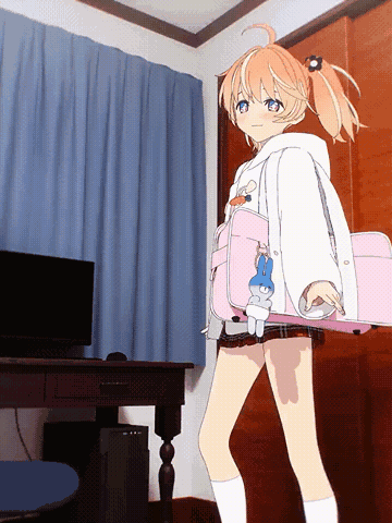 Download Anime Meme PFP Shy Green Girl Wallpaper