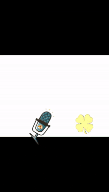 a hamster is talking into a microphone in a cartoon