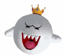 Boo Mario GIF - Boo Mario Crown GIFs