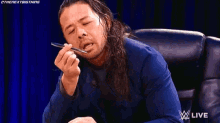 Shinsuke Nakamura Pen GIF - Shinsuke Nakamura Pen Wwe GIFs