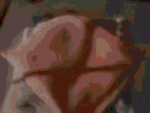 a close up of a pink item with a few lines on it that says ' a ' on it