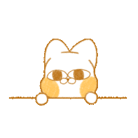 Cute Cats Sticker - Cute Cats Orange Stickers