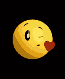 wink blow kiss emoji flying kiss heart