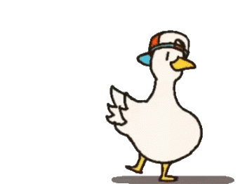 Duck Dancing Transparent Duck Sticker - Duck Dancing Transparent Duck Stickers