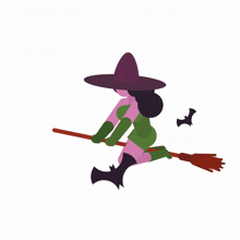 witch witchcraft witches flying bats
