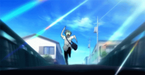 anime running away gif