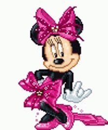 Minnie Mouse Pink GIF - Minnie Mouse Pink Ribbon GIFs