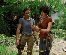 Uncharted Nadine Ross GIF - Uncharted Nadine Ross So What Does That Mean GIFs