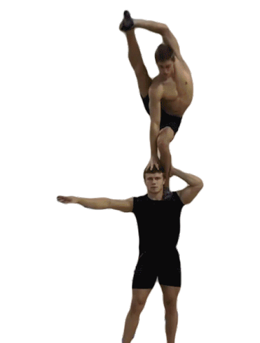 Gymnasts Balancing Sticker - Gymnasts Balancing Strong Stickers