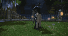 a man and a woman laying on their backs in the grass