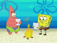 Spongebob Fire GIF - Spongebob Fire Invitation GIFs