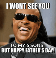 a picture of a man wearing sunglasses with the caption i wont see you