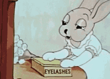 eyelashes bunny rabbit vintage cartoon falsies