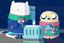 Adventure Time Merry Christmas GIF