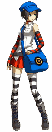 persona p4 marie idle animation pixel art