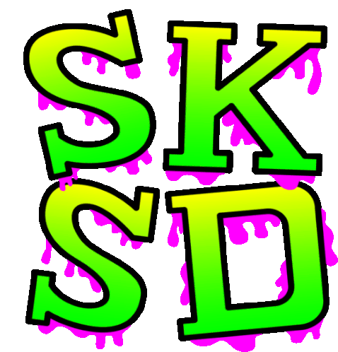 Slimey Text Saying Don'T Act Like We'Re Close In Indonesian Slang Sticker - Sksd Sk Sd Stickers
