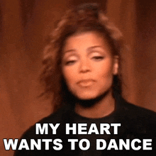 My Heart Wants To Dance Janet Jackson GIF - My Heart Wants To Dance Janet Jackson Because Of Love Song GIFs