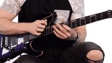 plucking chords cole rolland playing guitar making music guitarist