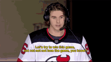 jack hughes lets try to win this game not not not not lose this game you know dont lose lets win