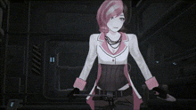 a blurred image of a person standing in a room