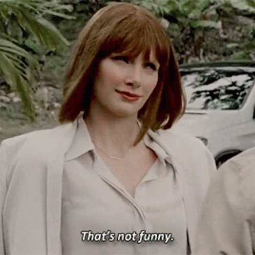Jurassic World Claire Dearing GIF - Jurassic World Claire Dearing Thats Not Funny GIFs