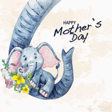 Happy Mothers Day Elephant GIF - Happy Mothers Day Mothers Day Elephant GIFs