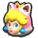 Cat Peach Princess Peach Sticker - Cat Peach Princess Peach Icon Stickers