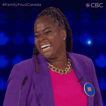 Laughing Jodi GIF - Laughing Jodi Family Feud Canada GIFs
