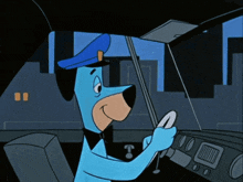 Hanna Barbera Huckleberry Hound GIF - Hanna Barbera Huckleberry Hound Driving GIFs