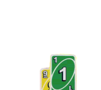 Uno Mattel163games Sticker - Uno Mattel163games Play Green1card Stickers