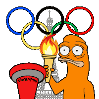 Olympic Torch Sticker